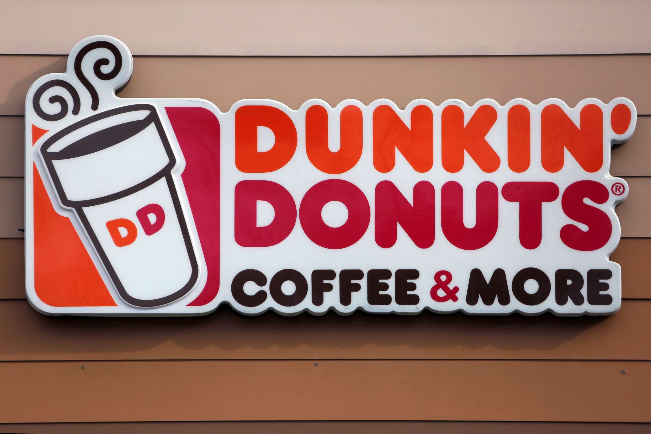 PHOTO: The Dunkin' Donuts logo on a shop in Mount Lebanon, Pa.