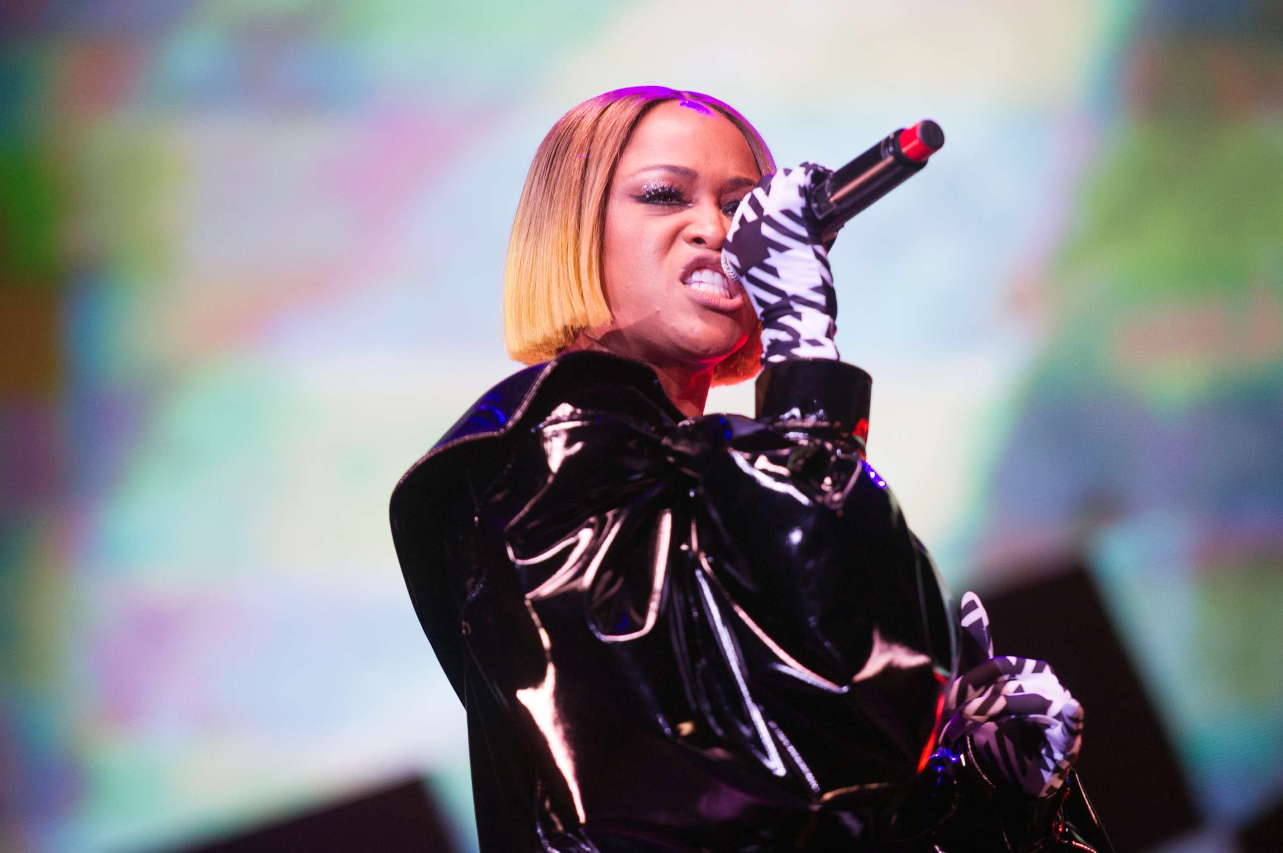 PHOTO: Eve performs onstage during Kisstory, The Blast Off Tour at The O2 Arena, March 11, 2020, in London.
