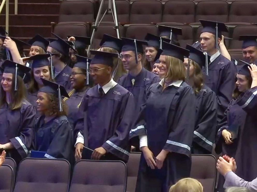 PHOTO: Students attend a graduation ceremony for the North Carolina Virtual Academy on June 12, 2019.