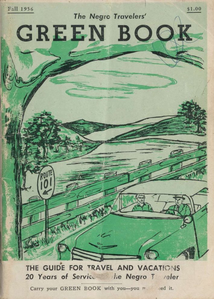 PHOTO: The cover of the 1956 version of The Negro Travelers Green Book, which served as a segregation-era guide to hotels, restaurants and homes where Black travelers would be welcome. 