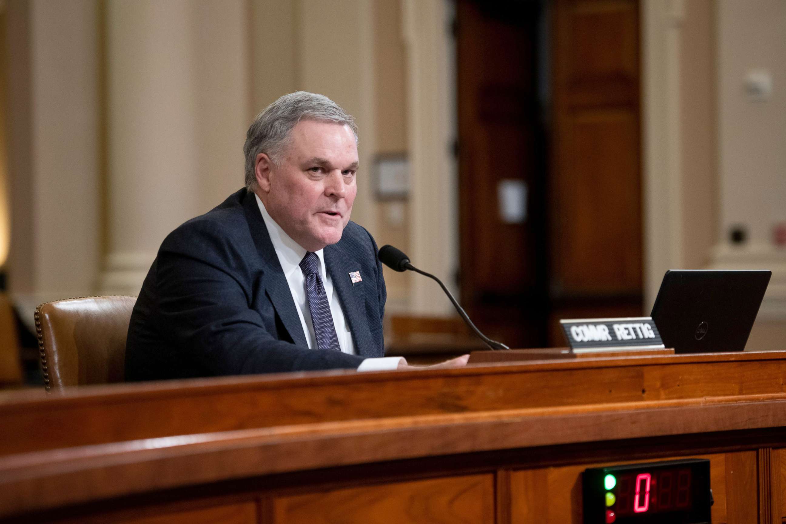 PHOTO: IRS Commissioner Charles Rettig appears before a House Ways & Means Committee | Oversight Subcommittee hearing in Washington, March 18, 2021.