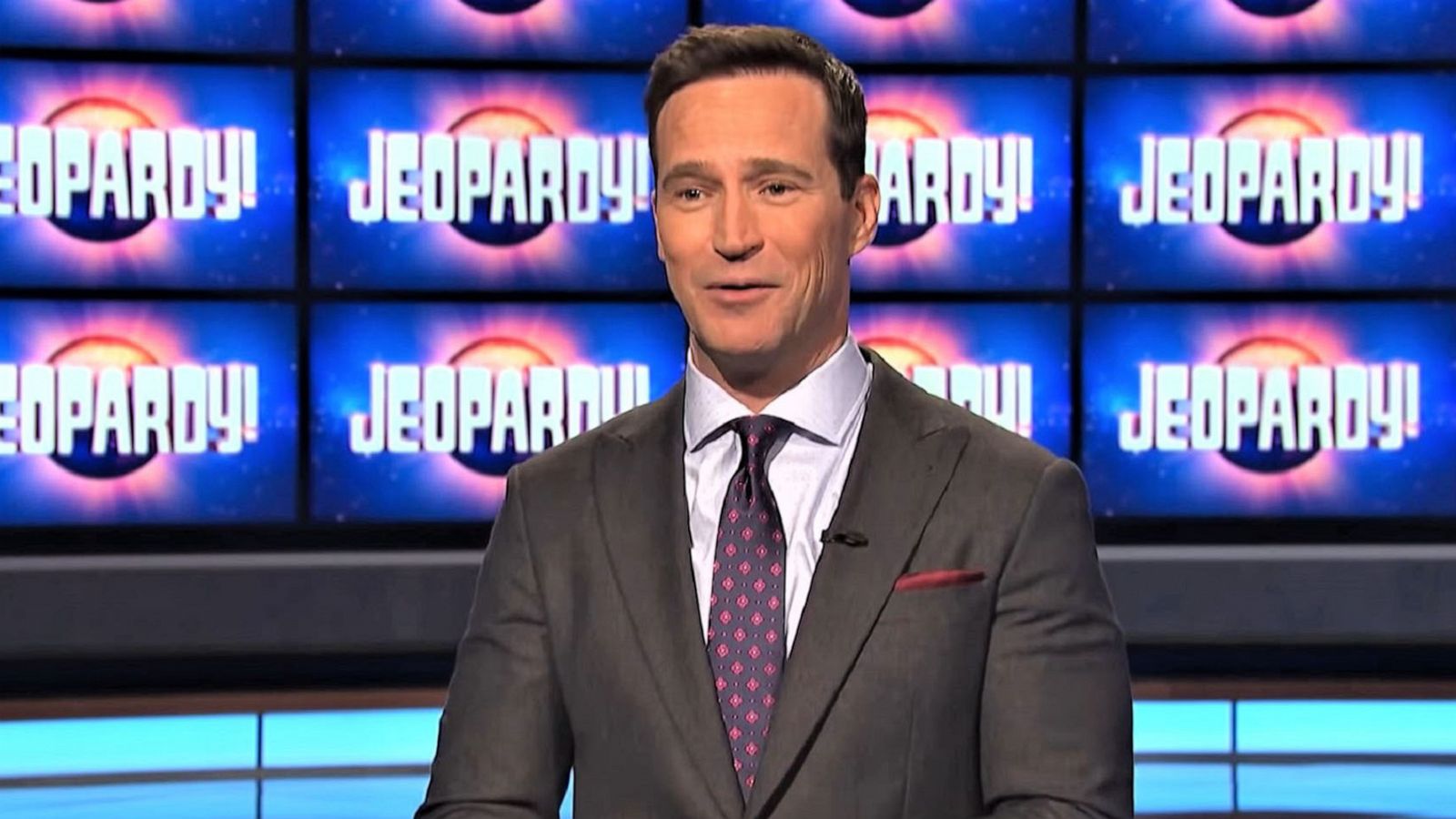 PHOTO: Executive Producer Mike Richards guest hosts Jeopardy!.