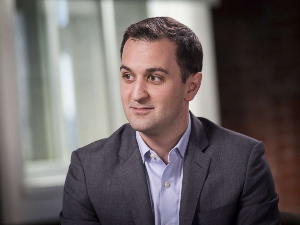 PHOTO: John Zimmer, co-founder and president of Lyft Inc., listens during a Bloomberg Studio 1.0 television interview in San Francisco, Calif. in this Feb. 27, 2018 file photo.