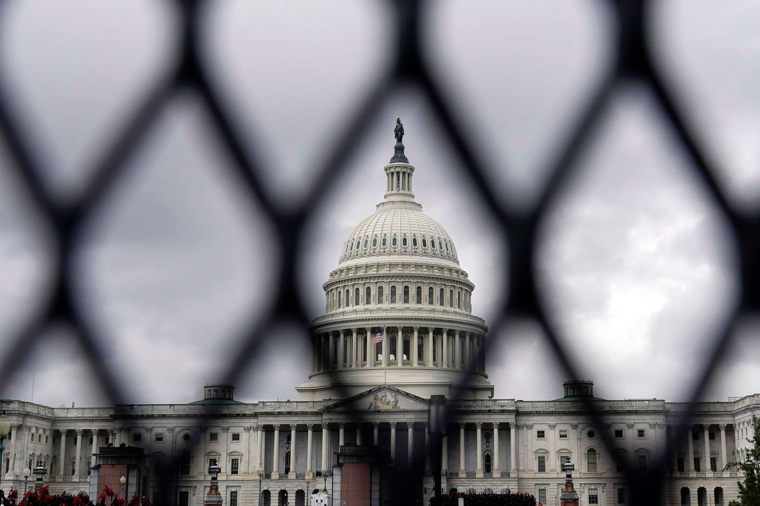 PHOTO: Security fencing is seen around the Capitol in Washington, Sept. 17, 2021.