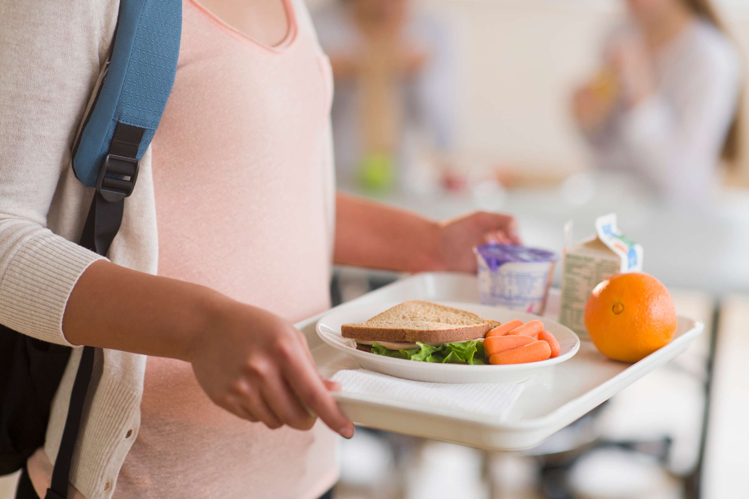 PHOTO: A student holds a school lunch in an undated stock photo. 