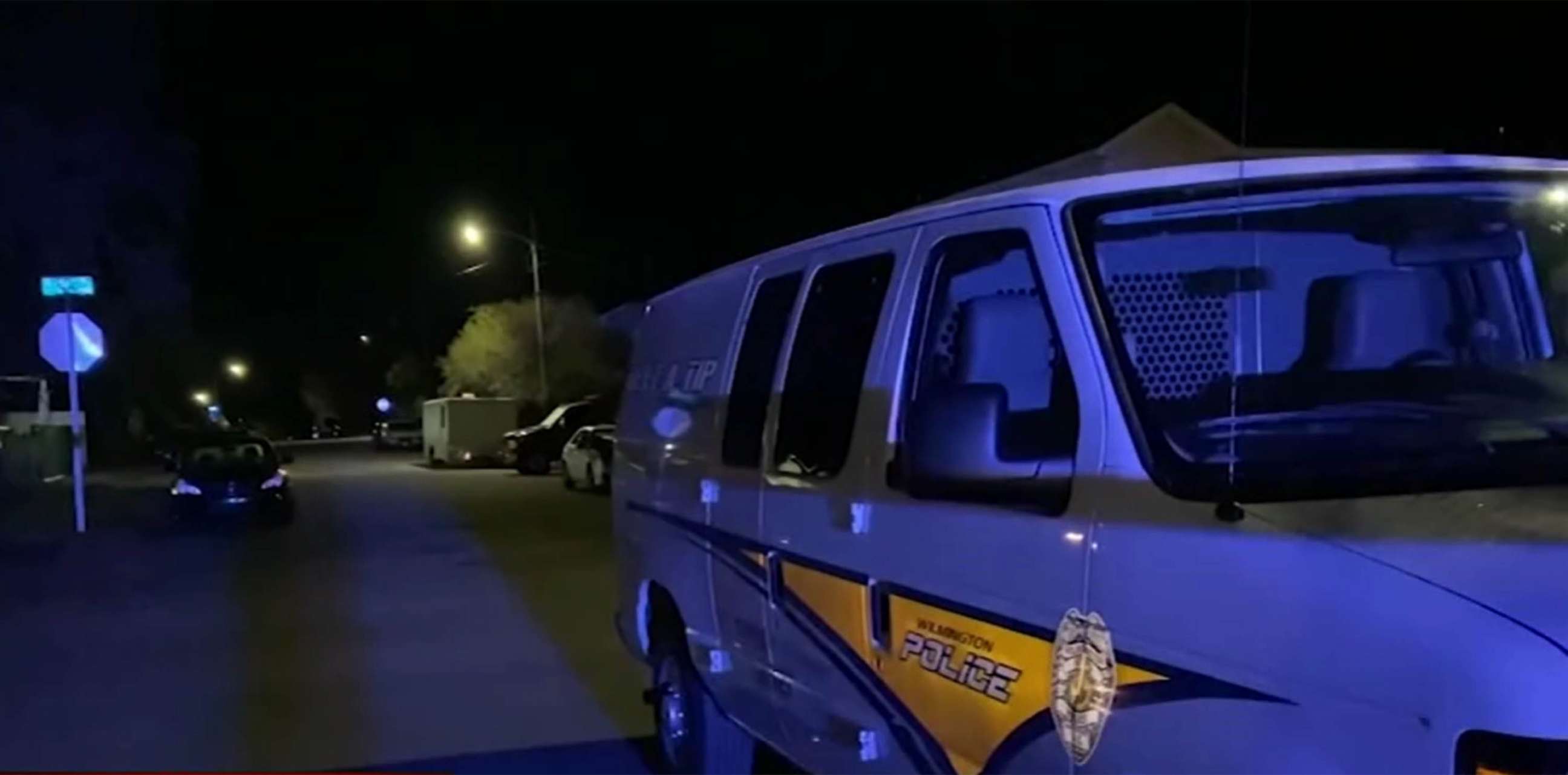 PHOTO: Police respond to the scene of a shooting that left at least three people dead and four injured following an overnight shooting in Wilmington, N.C., April 3, 2021.