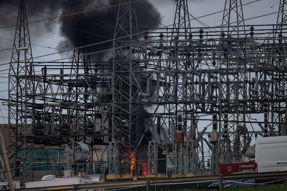 PHOTO: An incident at the Monacillos substation in San Juan, Puerto Rico, caused the electricity service to be interrupted in several municipalities, June 10, 2021.