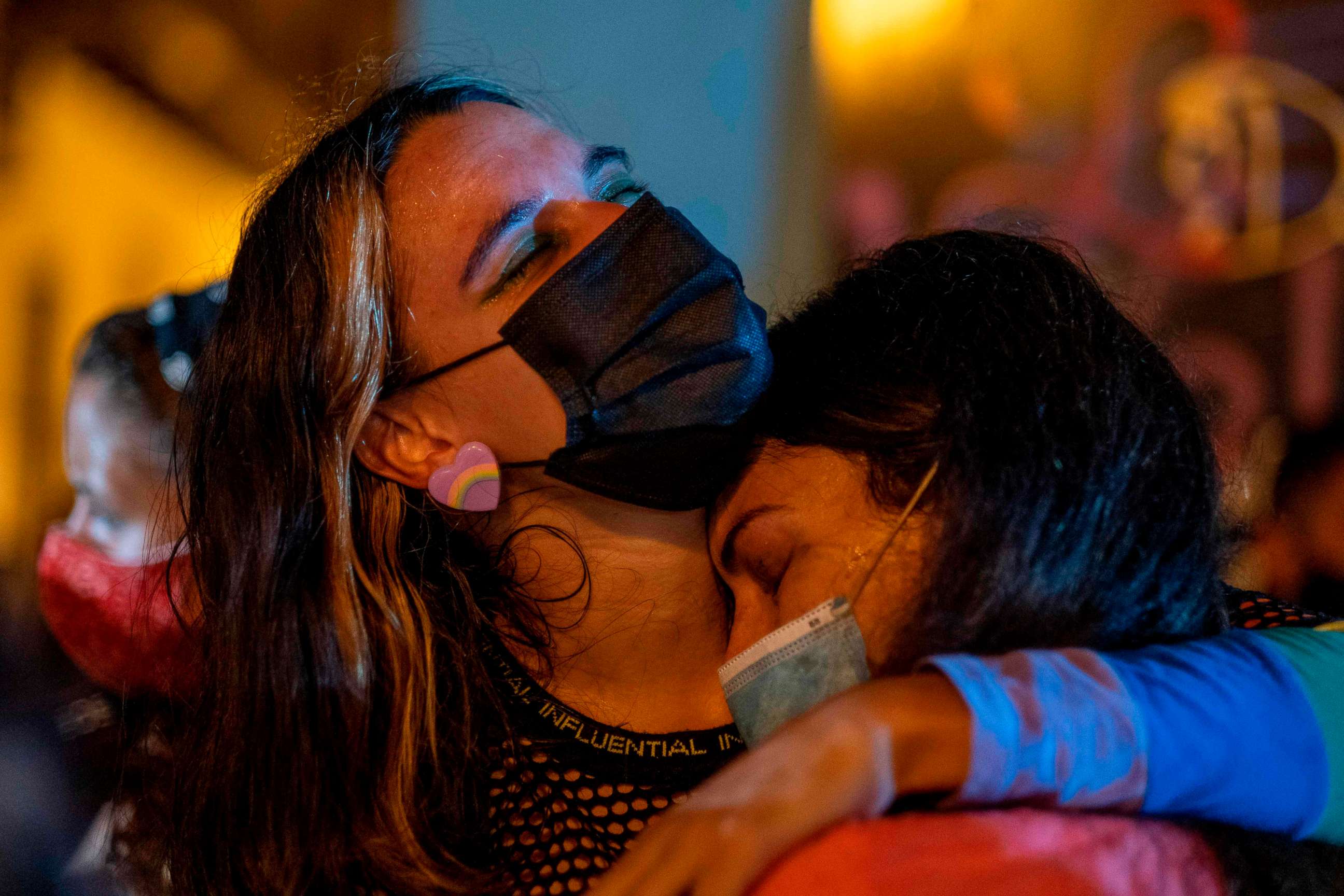 PHOTO: People led by the activist group, Feminist Collective, protest to demand Governor Wanda Vazquez to declare a state of emergency in response to recent gender based violence and the disappearance of women in San Juan, Puerto Rico on Sept. 28, 2020.