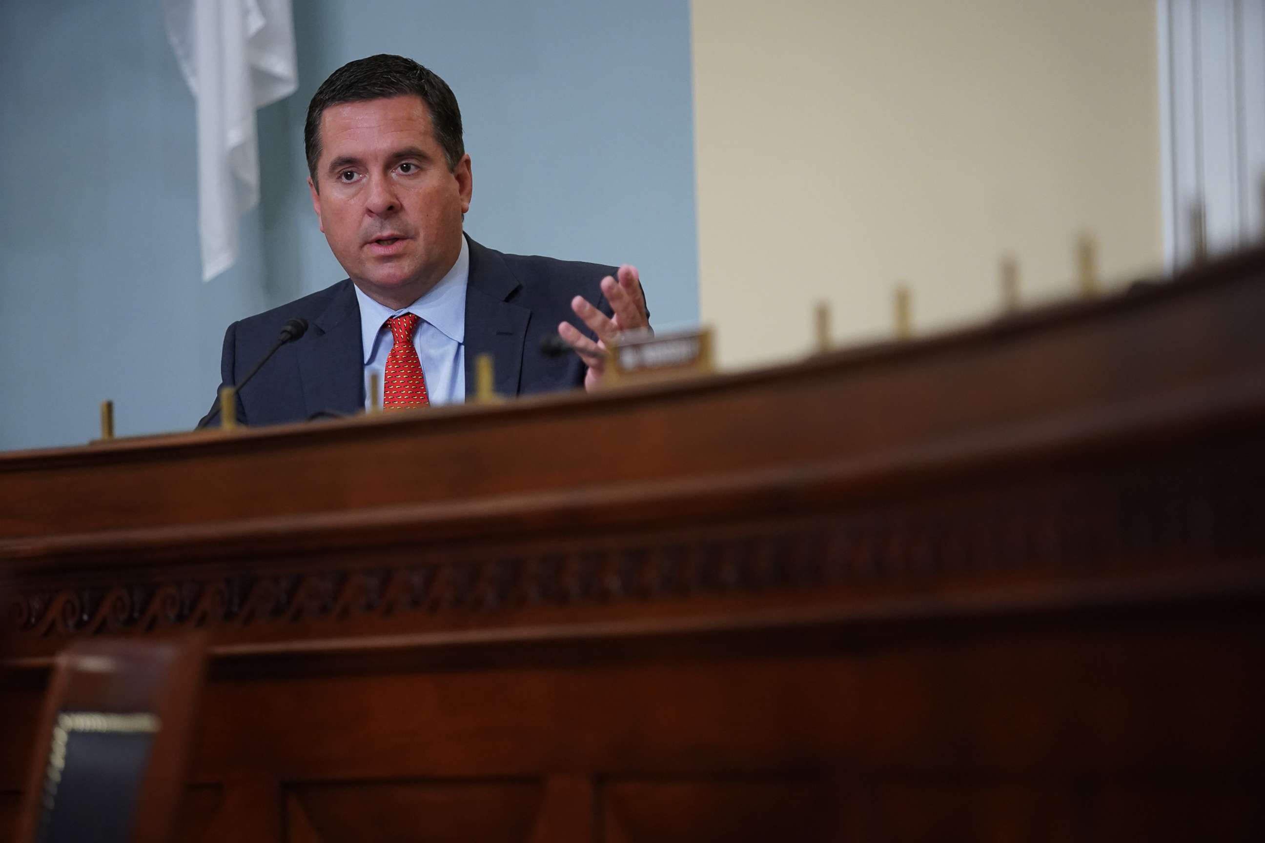 PHOTO: Rep. Devin Nunes speaks during a House Intelligence Committee hearing in Washington, April 15, 2021.