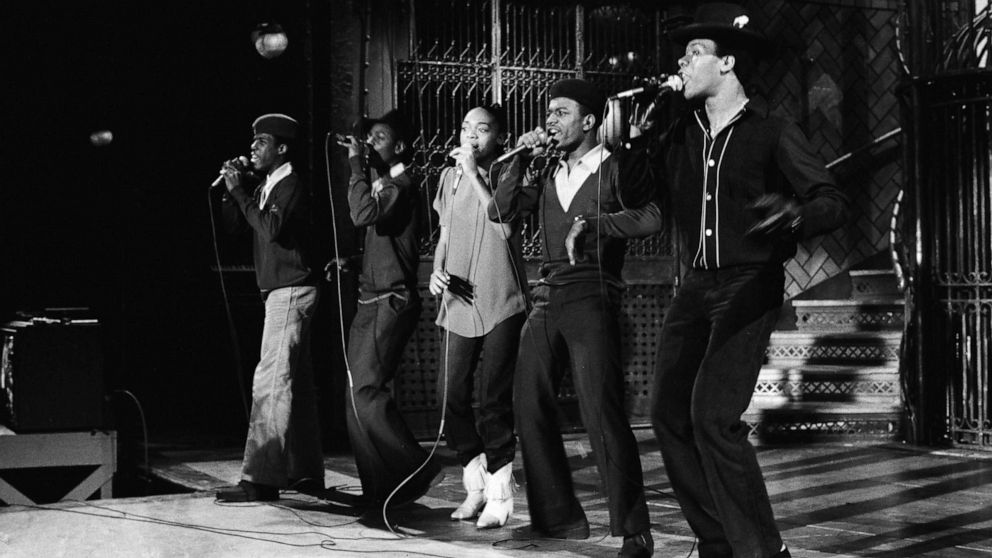 PHOTO: Funky 4 + 1 More during the musical performance, Feb. 14, 1981, on Saturday Night Live.