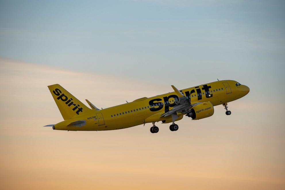 PHOTO: File image of Spirit Airlines airplane taking off from Los Angeles International Airport.