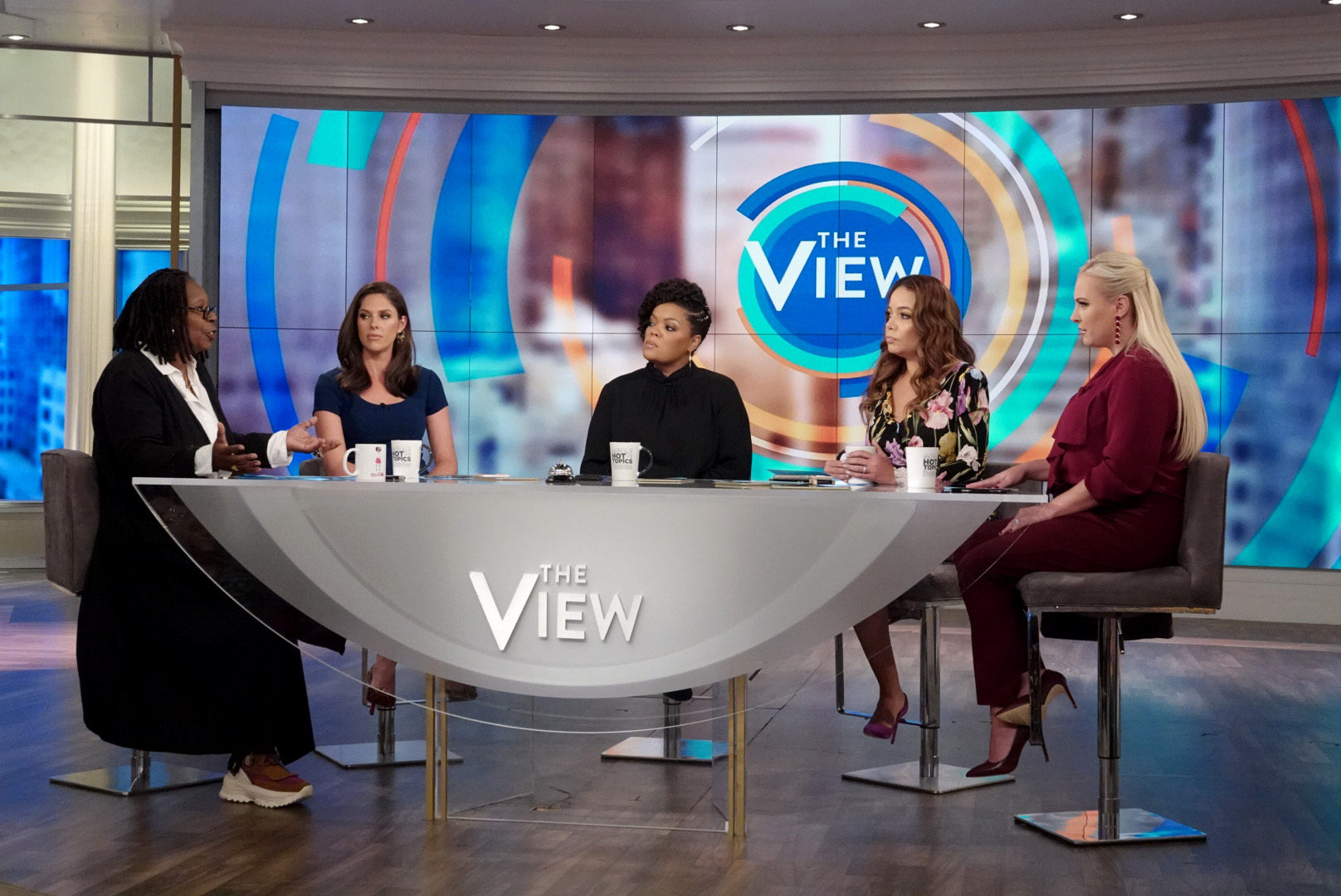 PHOTO: Co-host of "The View" discuss the recent Kavanaugh confirmation, Oct. 9, 2018, in New York City.