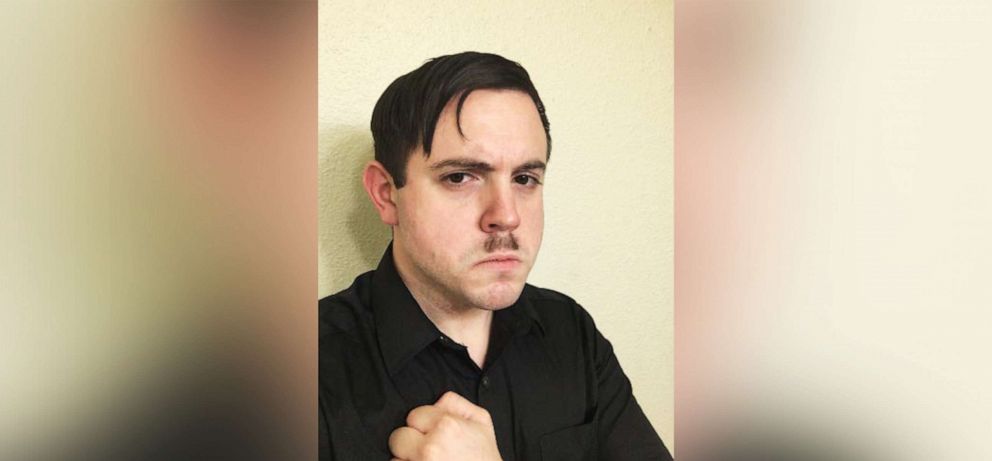 PHOTO: Images recovered from the cellphone of Timothy Hale-Cusanelli and included in a criminal complaint seeking to appeal his release show Hale-Cusanelli with a "Hitler mustache". 