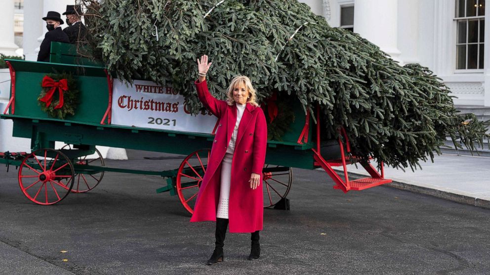 First lady Jill Biden accepts White House Christmas tree Good Morning