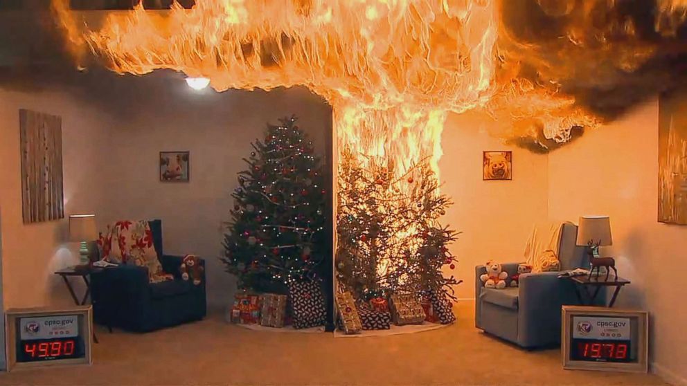 Holiday Nightmare How To Avoid Deadly Christmas Tree Fires Abc News