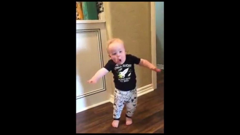 VIDEO: Toddler's Scared Silly by Grandpa's Roar