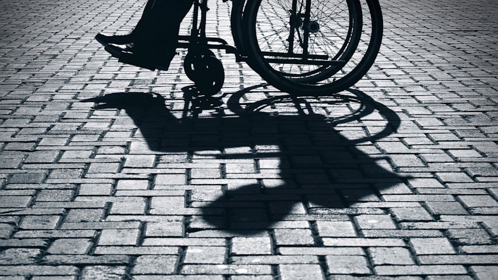 PHOTO:  Wheelchair and shadow