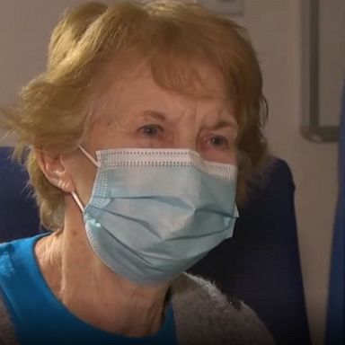 Margaret Keenan, 90, the first person in the world to receive the Pfizer/BioNTech COVID-19 vaccine outside a clinical trial, urges others to get vaccinated.