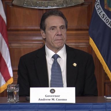 PHOTO: New York Gov. Andrew Cuomo urged citizens to not take public transit except if urgent and absolutely necessary.