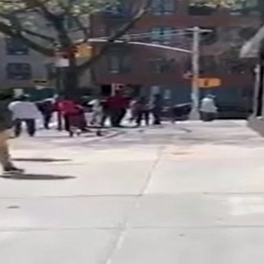 Long line forms outside Brooklyn food bank