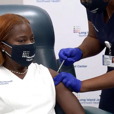 Northwell Health nurse Sandra Lindsay, who made history as the first American to be vaccinated, received her booster shot which the CDC approved for front-line workers. 