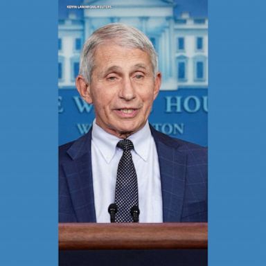 Dr. Anthony Fauci says preliminary but accumulating data "point to a lesser severity of omicron versus delta," but cautions against complacency.