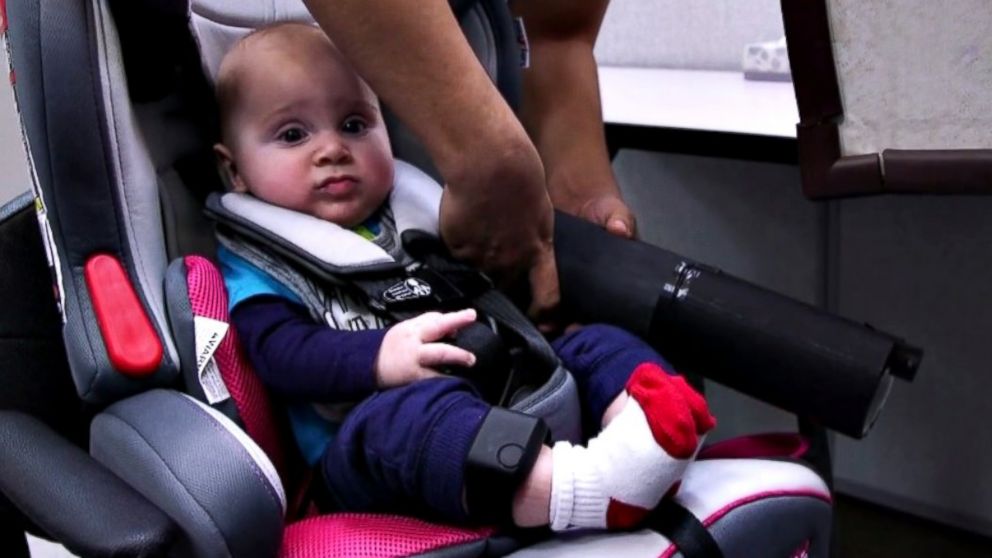 PHOTO: Infant Daniel Bailey participates in a trial demonstration for ABC News at Vanderbilt University in Nashville, Tennessee.