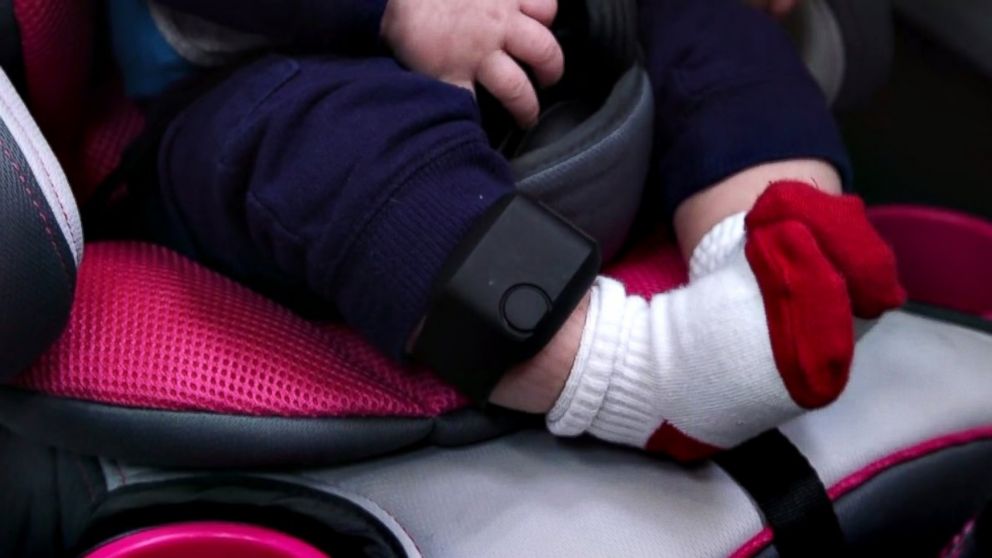 PHOTO: Infant Daniel Bailey wears a monitor on his leg as he participates in a demonstration trial for ABC News at Vanderbilt University in Nashville, Tennessee.