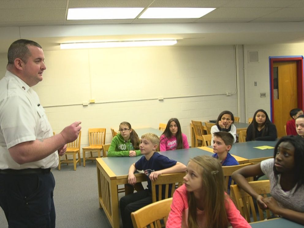 PHOTO: Chris Hickey created a Scared Straight presentation on the dangers of heroin that has become a required part of the curriculum in Manchester, New Hampshire, schools.