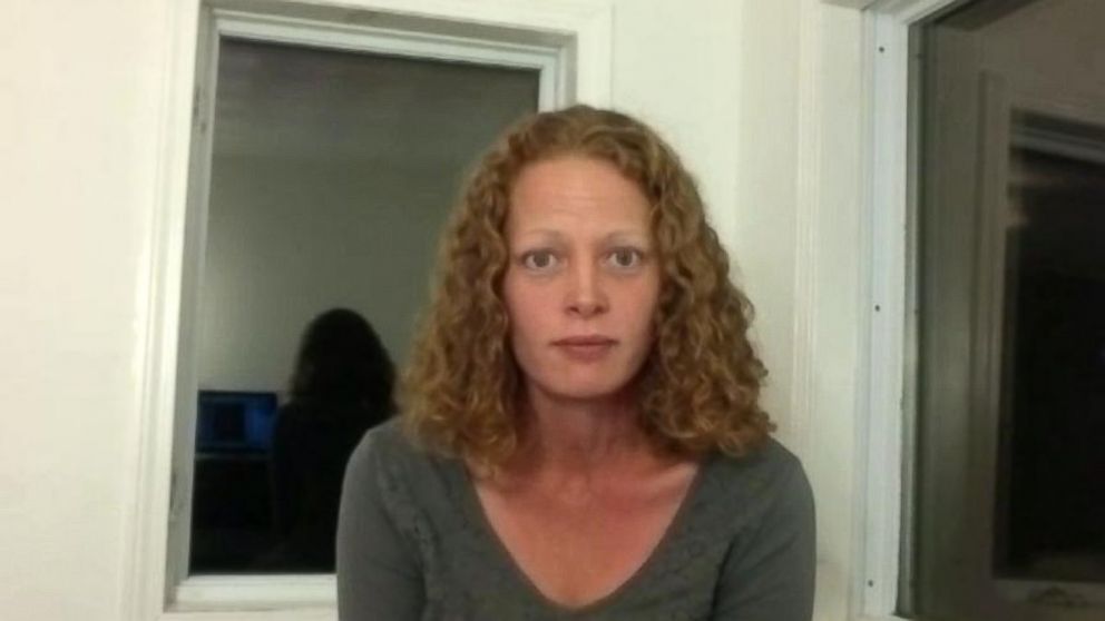 Kaci Hickox is seen in a Skype interview from her home in Fort Kent, Maine, Oct. 29, 2014.