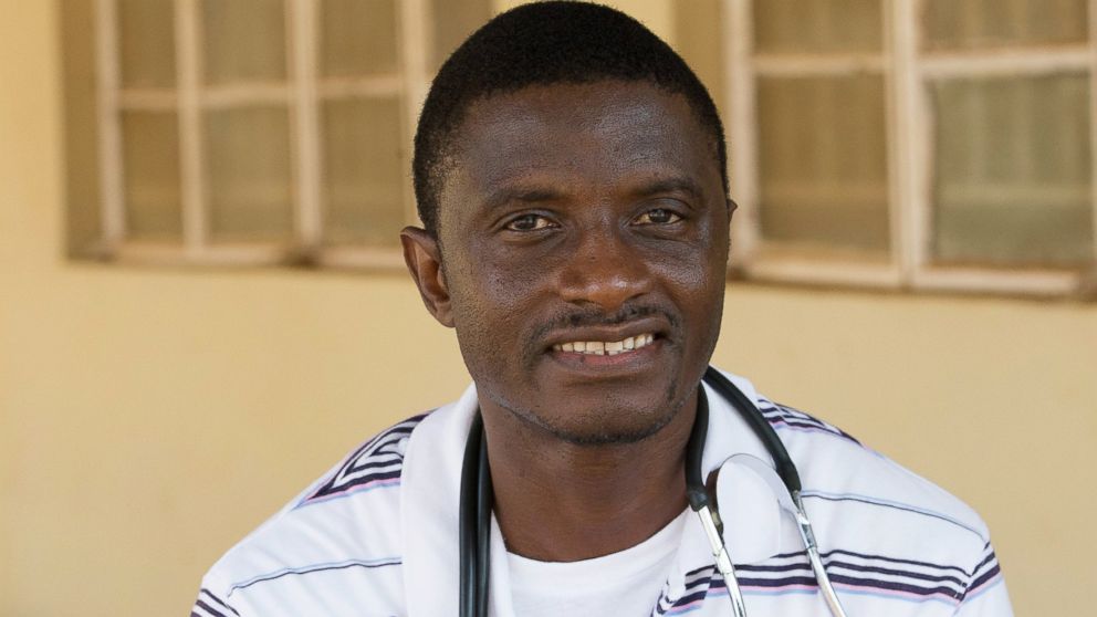 Dr. Martin Salia poses for a photo in April 2014 at the United Methodist Church's Kissy Hospital outside Freetown, Sierra Leone.