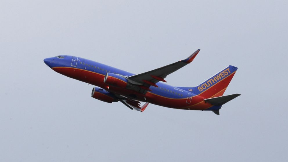 A Southwest Airlines flight takes off, Jan. 26, 2016, at Seattle-Tacoma International Airport in Seattle.
