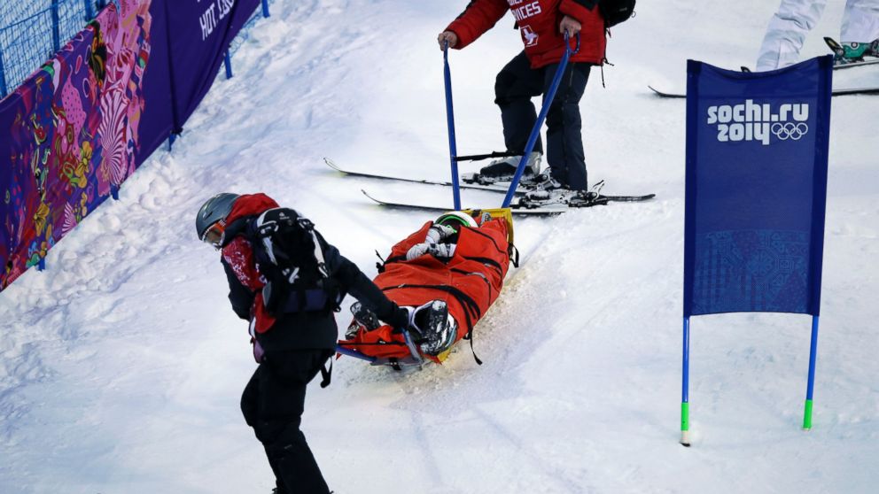 Упавший лыжник. Травмы на горных лыжах. Травмы в горнолыжном спорте. Падение на горных лыжах.