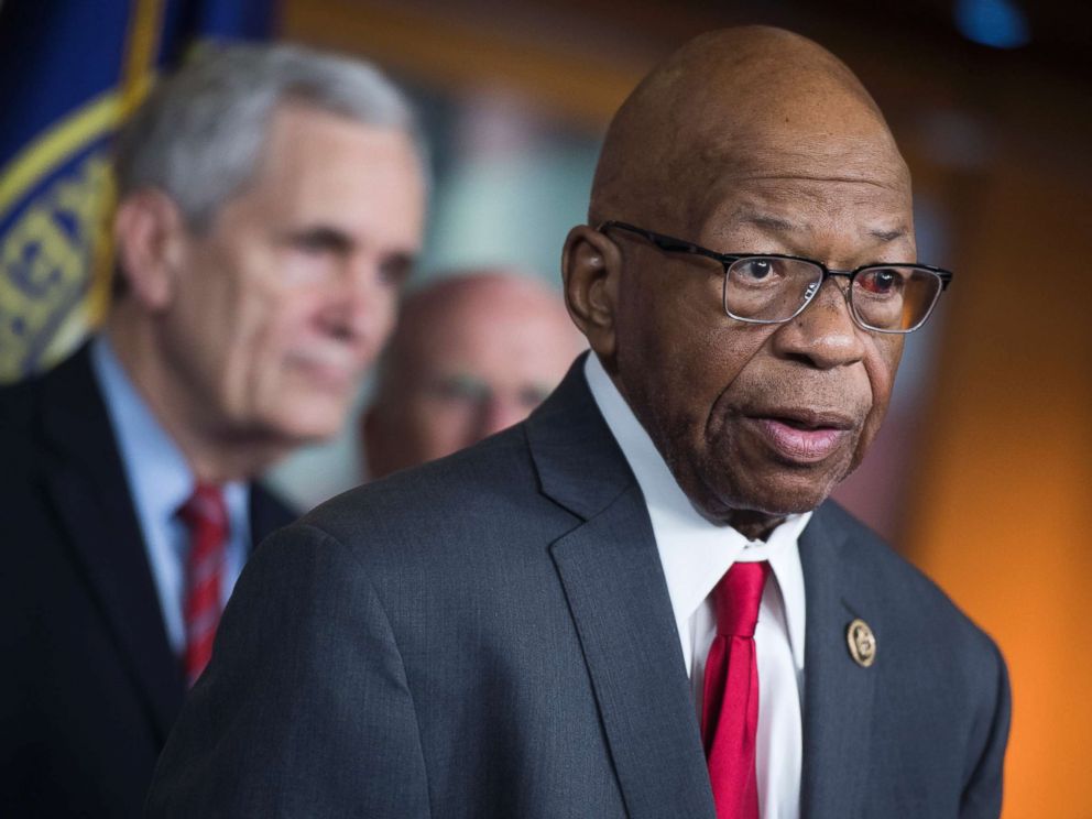 PHOTO: Rep. Elijah Cummings speaks during a news conference in the Capitol Visitor Center, May 10, 2018.