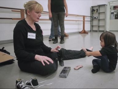 VIDEO: Colleen Perry returned to dance to work with her new students.