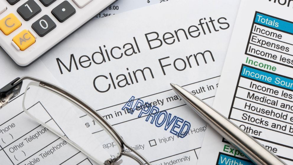 A medical benefits claim form is pictured in this undated stock photo.