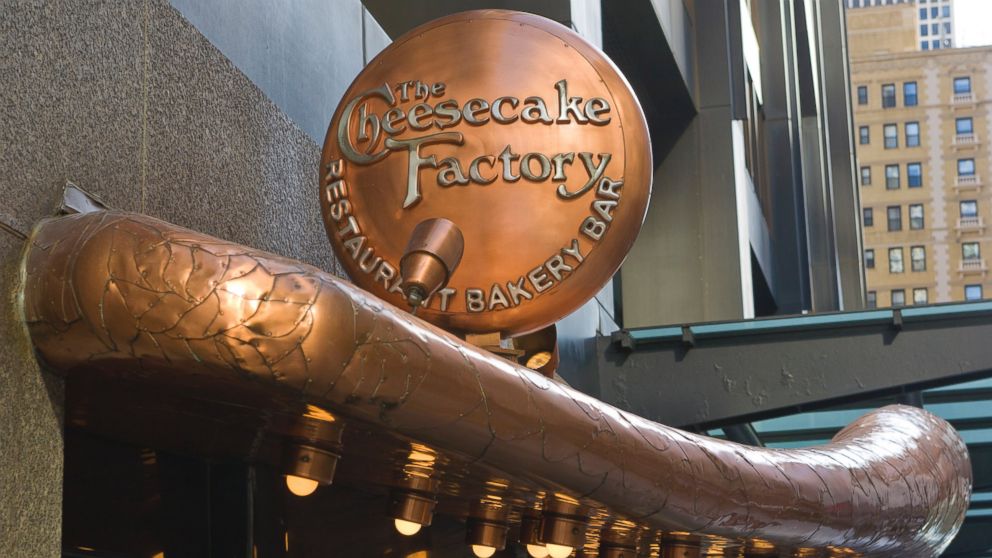 The entrance to the Cheesecake Factory restaurant in the John Hancock Center off Michigan Avenue is seen in this March 29, 2012, file photo in Chicago, Illinois.