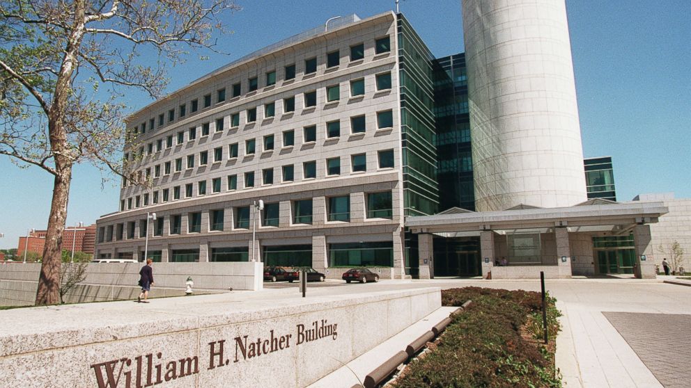 The William H. Natcher Building on the campus of the National Institutes of Health in Bethesda, Maryland.