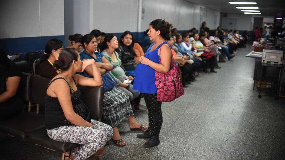 A group of pregnant women wait to be attended at the maternity of the Guatemalan Social Security Institute (IGSS) in Guatemala City on Jan. 26, 2016. Guatemala increased the monitoring of pregnant women because of the risk of infection by Zika virus. 