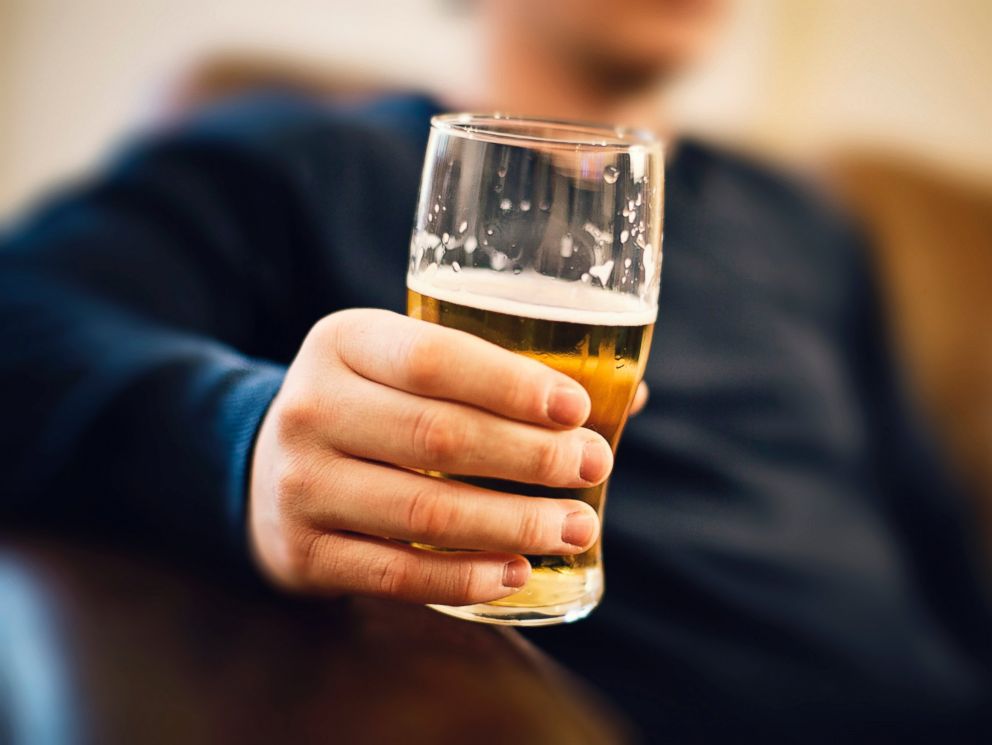 PHOTO: A man drinks a pint of beer in this undated stock photo.