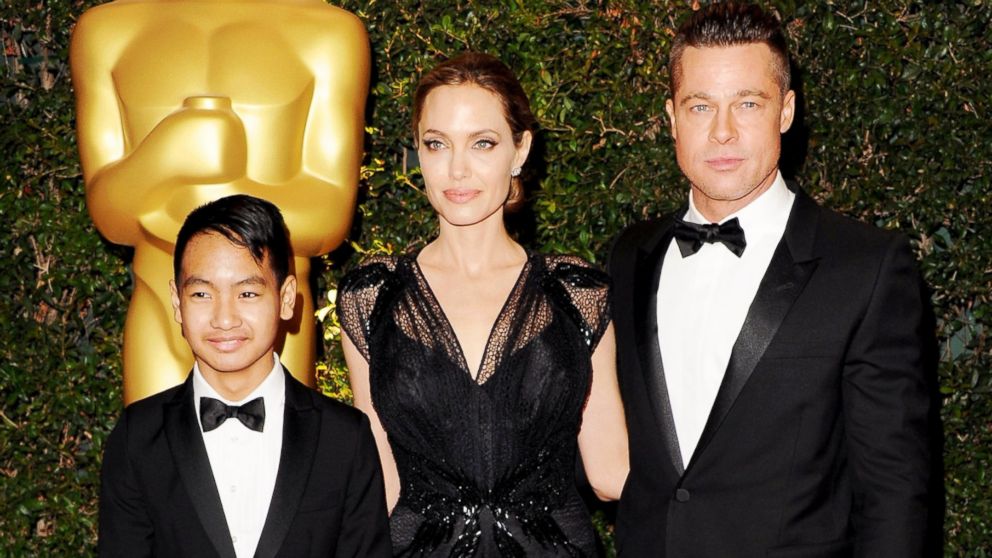 PHOTO: Brad Pitt, actress Angelina Jolie and son Maddox Jolie-Pitt arrive at The Board Of Governors Of The Academy Of Motion Picture Arts And Sciences' Governor Awards at Dolby Theatre, Nov. 16, 2013, in Hollywood, Calif. 