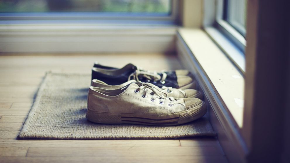 Leaving your shoes at the door can prevent up to 80% of the contaminants they carry from entering the house.