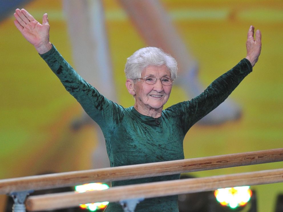 PHOTO: Johanna Quaas, pictured in 2012, is the oldest active gymnast in the world, according to The Guinness Book of Records.