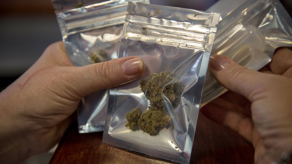 Medical marijuana is dispensed at the Takoma Wellness Center, Oct. 10, 2014, in Takoma Park, DC.