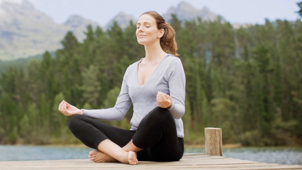 Meditation can reduce stress and lower blood pressure.