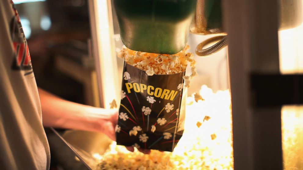 Concession stand popcorn at the TK/Starlite Drive-In Theater on Sept. 28, 2013 in Neligh, Neb.