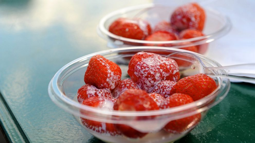 Strawberries and cream are a healthy--and delicious--pairing to enjoy after a workout.