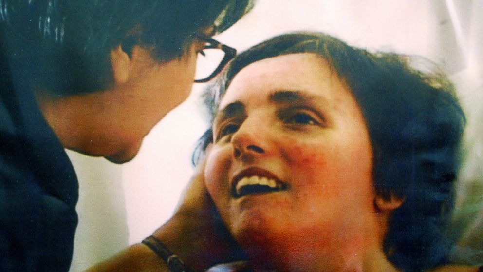 PHOTO: A handout photo shows Terri Schiavo and her mother taken at Terri's hospital bed in 2003