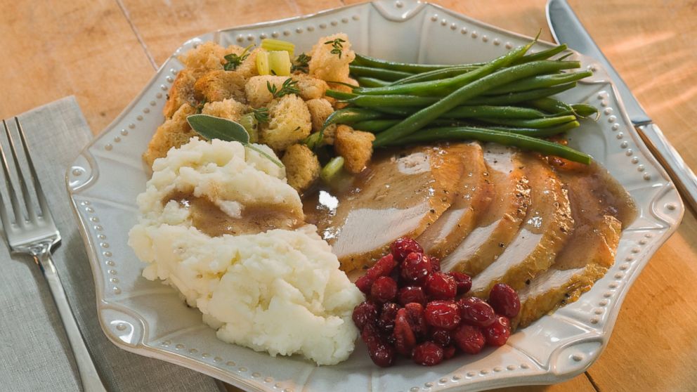 thanksgiving dinner plate