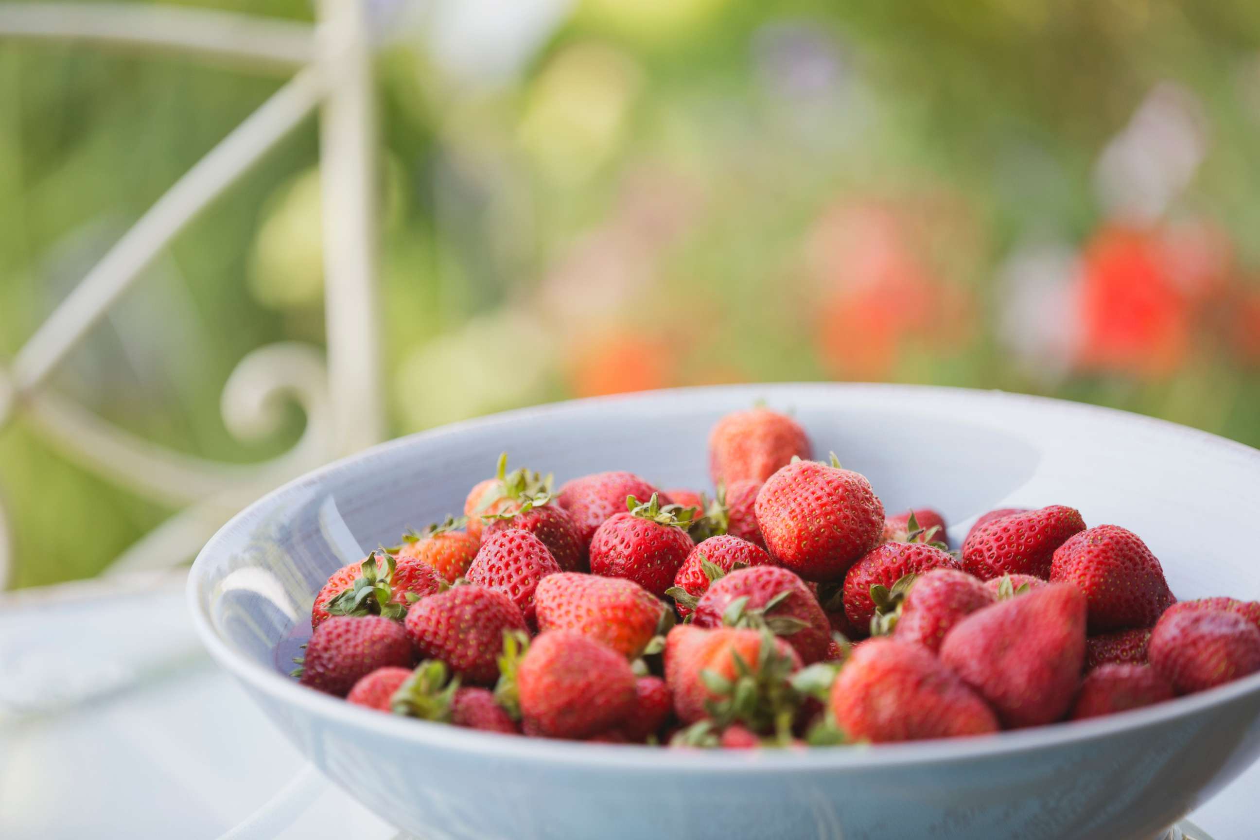 PHOTO: A bowl of strawberries.